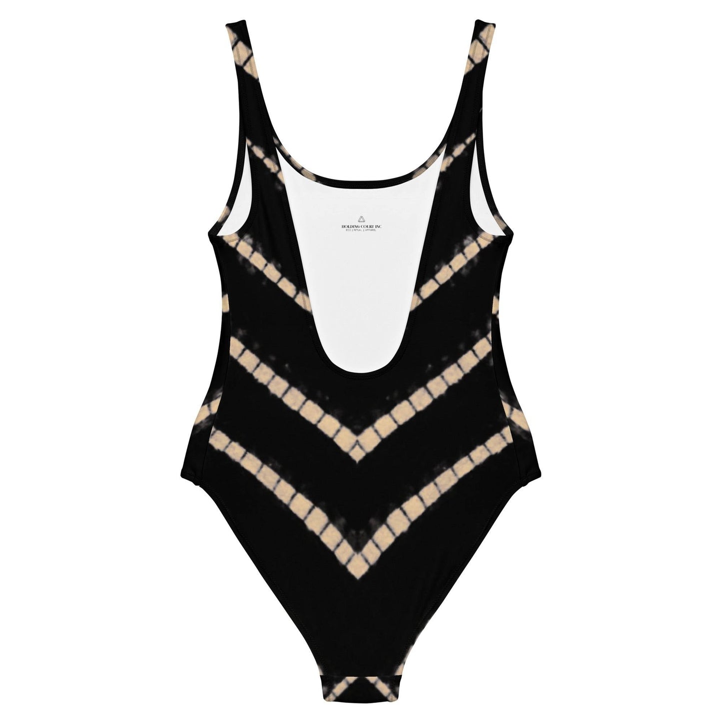 Petra One Piece Swimsuit in Black Shibori