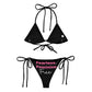 All-over print recycled string bikini