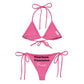 All-over print recycled string bikini