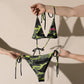 All-over print recycled string bikini