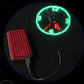 USB Fan Adjustable Mini Flexible Fan LED Light Time Clock Desktop Cool Gadget Time Display