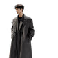 Mid-length Thick Loose Below The Knee Korean Style Trench Coat Suit Woolen Coat