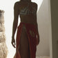 Cosmic Silk Beach Wrap Scarf in Mystic