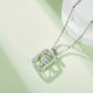 Set With Top-quality Moissanite, This Luxurious And Fashionable Light Luxury Trend Jewelry Necklace Pendant Is Made Of S925 Silver Electroplated With Platinum