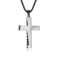 Christian Jesus Cross Necklace Double Men's
