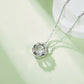 Set With Top-quality Moissanite, This Luxurious And Fashionable Light Luxury Trend Jewelry Necklace Pendant Is Made Of S925 Silver Electroplated With Platinum