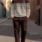 Fashion Men's Casual Sporty Round Neck Sweatshirt And Pants Two-piece Set