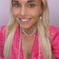 White Layered Pearl Necklace