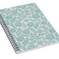 Baby Blue Floral Pattern - Spiral Notebook