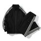 Trendy Straight Striped Sports Suit For Men
