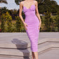 Bustier Ruched Cocktail Dress