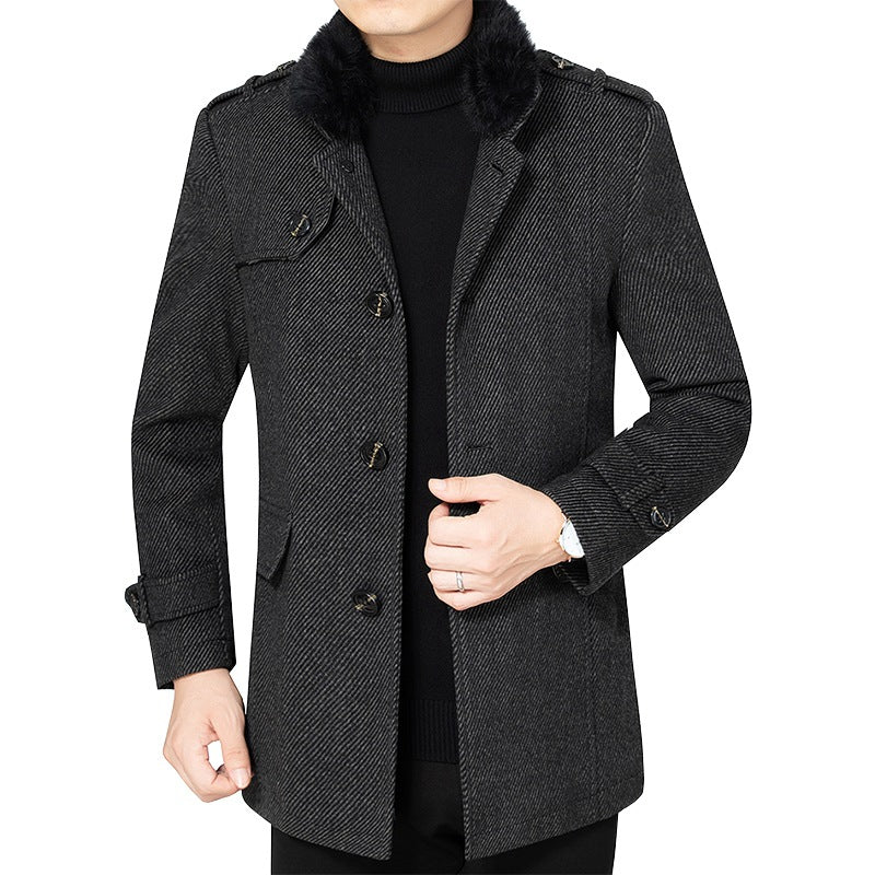 Casual Lambswool Coat