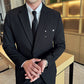 Slim-fit Thin One Button Casual Suit Jacket Men's Two-piece Suit