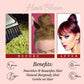 Hair Bloom Natural Burgundy Hair Color- Herbal Henna Burgundy Hair Color Powder- 12 individual sachets (10 gm each)- Reusable Brush & Tray Included