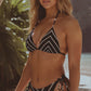 Vega String Bikini in Black Shibori