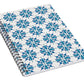 Blue Watercolor Tile Pattern - Spiral Notebook