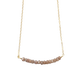 Michelle Bar Necklace in Peach Moonstone