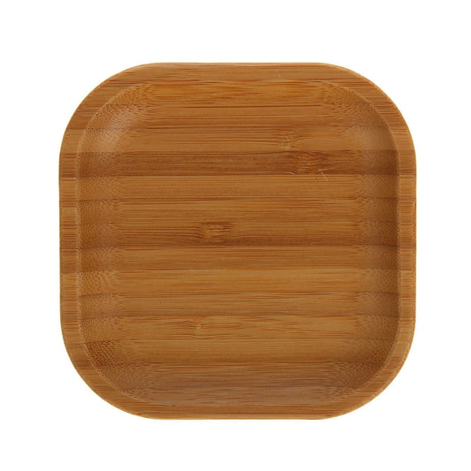 Set Of 12 Bamboo Square Plate 4" inchX 4" inch | For Appetizers