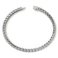 Set of Three 6ctw Created Moissanite Tennis Bracelets – 3mm Stones – 14K Gold Overlay in White, Yellow & Rose Gold