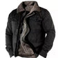 Heavy Side Seam Side Casual Zipper Loose Grey Brown Youth Cotton Jacket