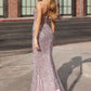 Strapless Corset Fully Beaded Fitted Gown