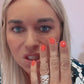 Hammered Knuckle Demi Fine Ring
