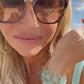 Hana Wrap Bracelet/Necklace in Chalcedony - Chunky Stone