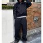 Men's Casual Solid Color Hooded Pullover Straight Pants