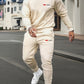 Men's Sweater Sport Pants Suit Printed Fashion