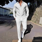 Spring And Autumn Plaid Square Grain Printing Comfortable Basic Commuting Men's Suit
