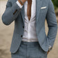 Men's Digital Printing Casual Suit Top Two-piece Pants