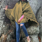 Cape Wrap Solid Alpaca Poncho