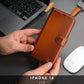 Casper iPhone 16 Wallet Case Leather MagSafe