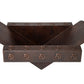 17" Rectangular Apron Inclined Bottom Hammered Copper Bathroom Sink
