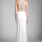 Beaded Stretch Knit Sheath Dress