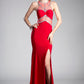 Beaded Stretch Knit Sheath Dress