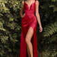 Gathered Satin Corset Dress