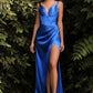 Gathered Satin Corset Dress