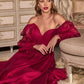 Long Sleeve Chiffon A-Line Dress