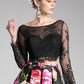 Beaded long sleeve lace crop top. TOP ONLY