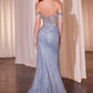 Fully Embellished Off The Shoulder Evening Gown