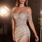 Fully Embellished Off The Shoulder Evening Gown