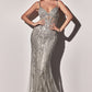 Fitted Beaded Mermiad Gown
