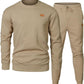 Men's Sports Casual Versatile Round Neck Sweater Set