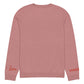 Heart Knitted crew neck sweater CORAL