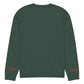 Heart - Knitted crew neck sweater PINE