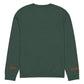 Heart - Knitted crew neck sweater PINE