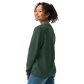 Heart - Knitted crew neck sweater PINE