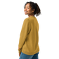 Heart - Knitted crew neck sweater MUSTARD