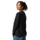 Heart - Knitted crew neck sweater BLACK